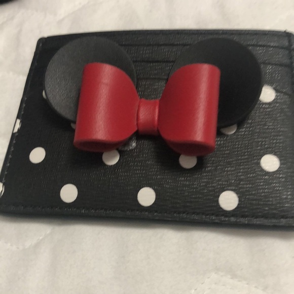 NWT Disney X Kate Spade New York Minnie Mouse Crossbody Bag and Card Holder - Picture 4 of 11